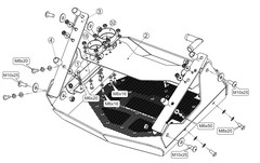 Вынос радиатора (черный) для RM 800 ATV 2016-/ODES Assailant 800 STORM MP 0277 V2