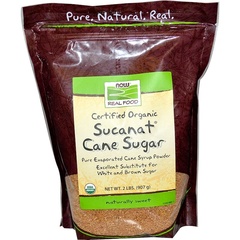 Now Foods, Здоровое питание, Sucanat, органический сахарный тростник, 2 фунта (908 г)
