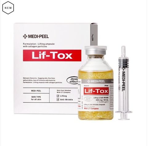 Medi-Peel Lif-Tox Ampoule лифтинг-ампула с золотом и прополисом для укрепления овала лица и повышения тургора кожи