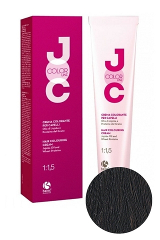 Крем-краска для волос 5.1 светло-каштановый пепельный JOC COLOR, Barex