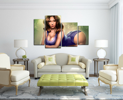 Модульная картина "Жаркая девушка"
