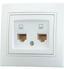 MIRA 701 0202 141 Розетка комп сдв бел.вст. с/у