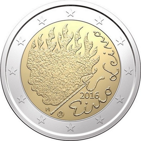 2 евро 2016 Финляндия - Эйно Лейно