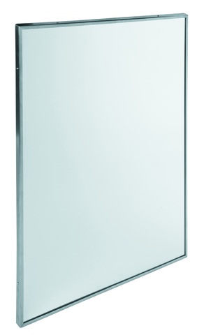 Fixed mirror, frame in AISI 304 stainless steel, satin finish L:700 x W:500 mm Mediclinics EP0350CS