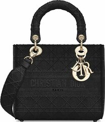 Сумка Dior Lady D-lite, модель среднего формата черный