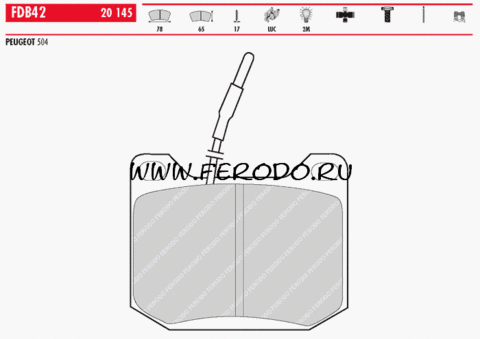 FDB42 Тормозные колодки дисковые OE 'PREMIER'