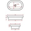 ArtCeram Fuori scala TFL033 36 00 Раковина, Artceram, FUORI SCALA, ширина, мм-583, глубина, мм-363, высота, мм-130, тип установки-встраиваемый/накладной/с консолью, отверстия для смесителя-отсутствуют, без перелива, материал-керамика, цвет-Blue notte