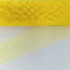 Лента регилин, сетка, ш. 5 см, жёлтый