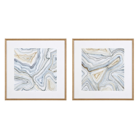 Постеры Eichholtz 109446 Agate Abstracts (2 шт.)