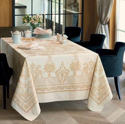 Скатерть 174x364 Garnier-Thiebaut Eleonore Gold