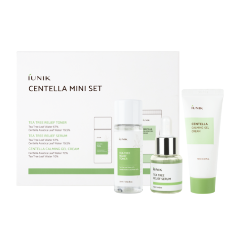 IUNIK Centella MINI SET набор миниатюр с центеллой и экстрактом чайного дерева