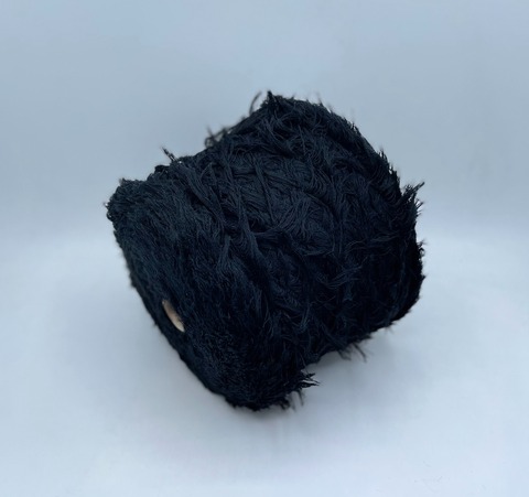 Бобинная пряжа (пр.Италия), art-Feather 130м/100гр.90%Меринос, 10%Полиамид, цвет-Черный арт.31404