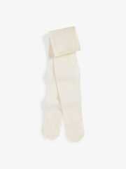 Колготки с блестками для девочки Next 283-828, Кремовый