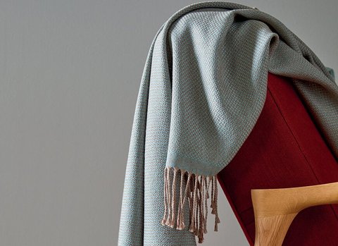 Плед 130x170 Blanc des Vosges Cosy Celadon