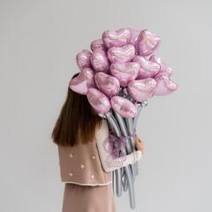 Нежные сердца букет из ШДМ
