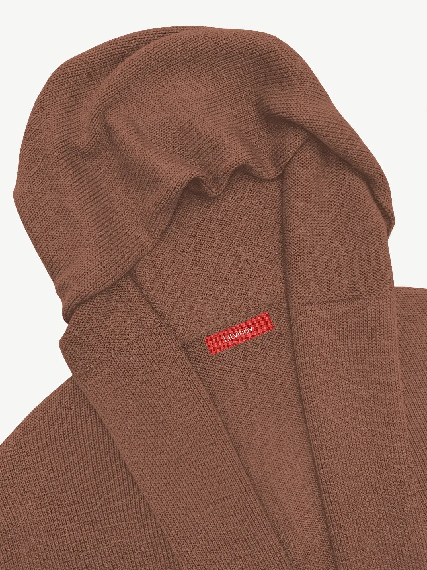 Кардиган с капюшоном из шелка