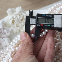 Жемчуг натуральный речной, круглый, 7-9 мм, 1 нить, Ж013