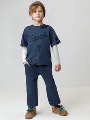 фуфайка  для мальчика  КР 302792/синий космос,спорт к616