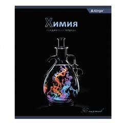 
          Тетрадь предметная 36л. А5 "Химия", клетка, со справочным материалом, скрепка, мелованный картон (стандарт), блок офсет, Alingar "Bright"