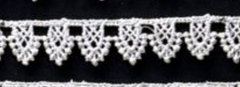 Кружево плетеное, ш. 1,9 см, белый
