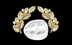 Силиконовый молд № 1062 Две дубовые веточки