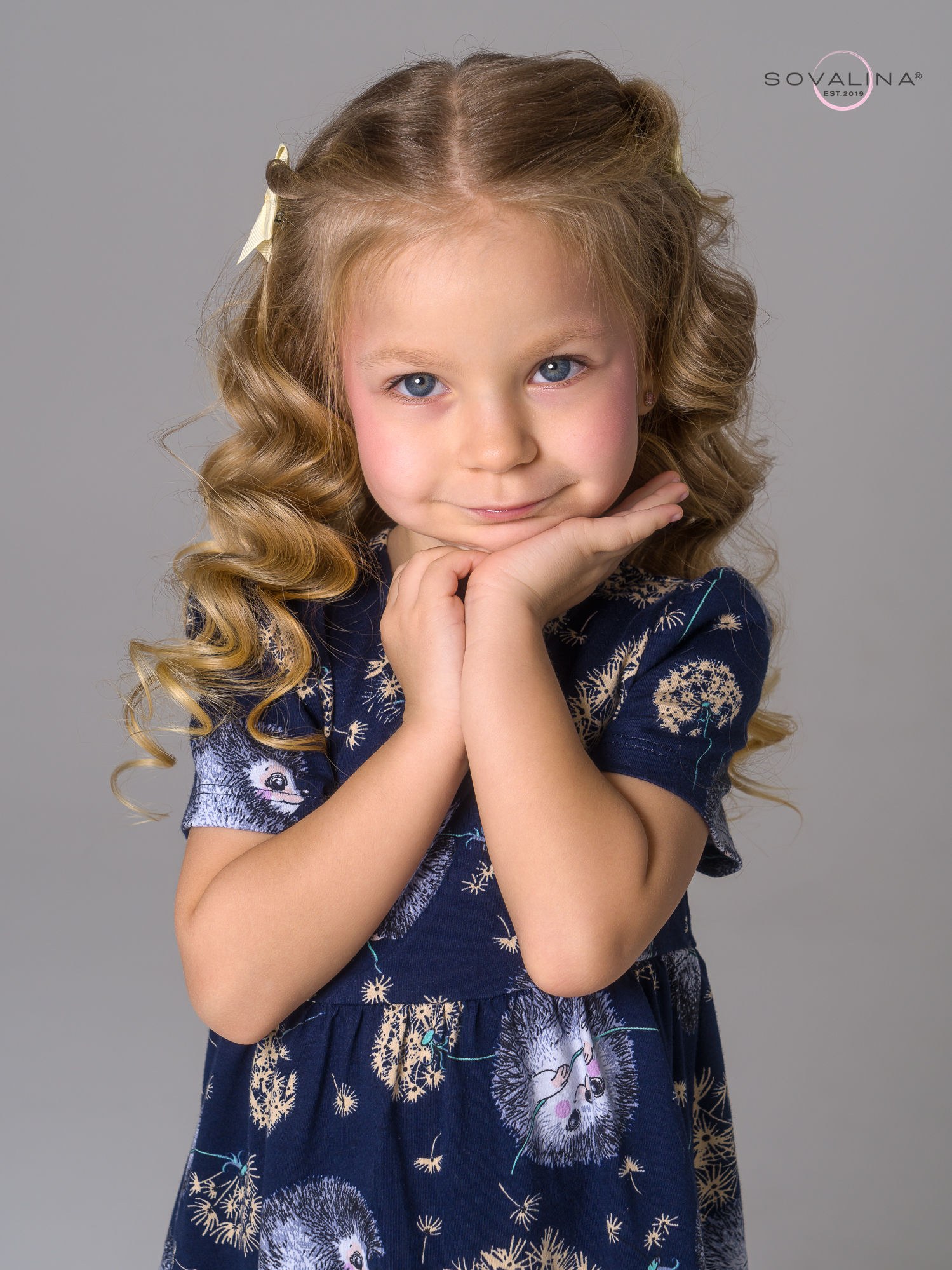 Платье Аленка к/р SG ежик с одуванчиком