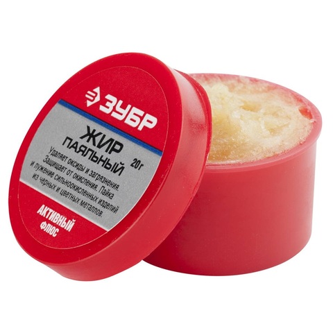 ЗУБР Паяльный жир, 20 г, активный флюс (55492-020)