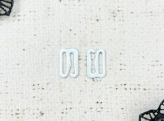 Крючки для бюстгальтера, металл, ш. 1,2 см, белый