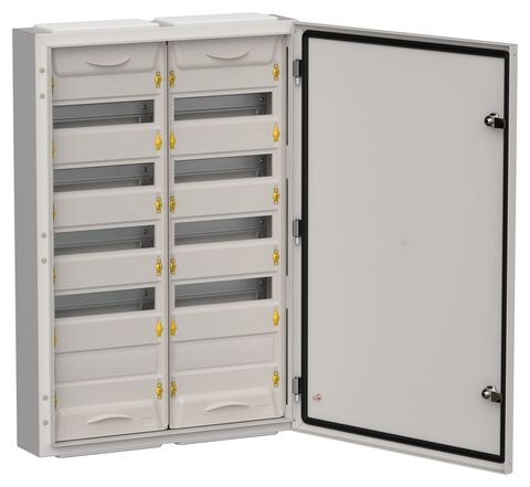 TITAN 5 Корпус мет. ЩРн-120 (2х60) 835х570х140 IP54 сер IEK