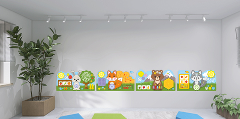 Декоративно-развивающая панель "Лиса"