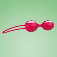 Вагинальные шарики Fun factory SMARTBALLS DUO, красно-белые