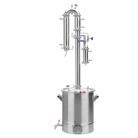Колонный самогонный аппарат Русич с узлом отбора 2 в 1 на 35 литров