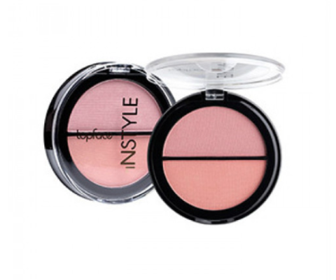 Topface Instyle Румяна Twin Blush On  №002 персиковый, нежно-розовый  - PT353