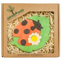 Развивающая игрушка"Божья коровка с ромашкой"