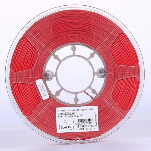 Катушка eLastic-пластика ESUN 1.75 мм 1кг., красная