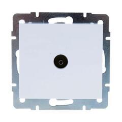 RAIN 703 0288 129 Розетка ТВ проходная белая (10шт/120шт)  (120шт/кор)