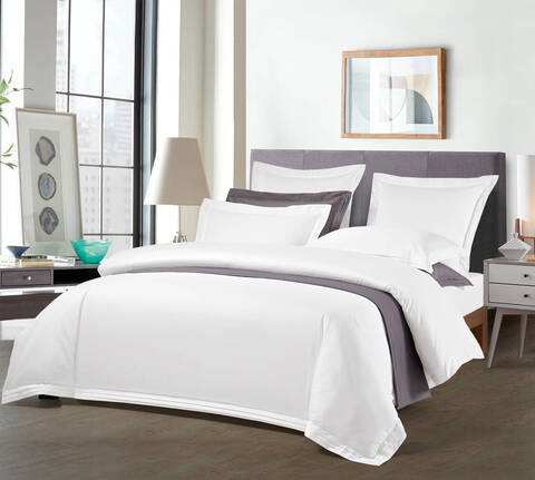 Постельное белье семейное Sharmes Soho белое