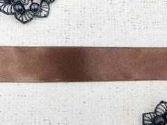 Лента атласная, ш. 2,5 см, 177 (3138) коричневый