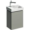 Шкафчик для раковины Geberit Xeno², с одной дверью: B=38см, H=52.5см, T=26.5см, Серый / Матовое покрытие