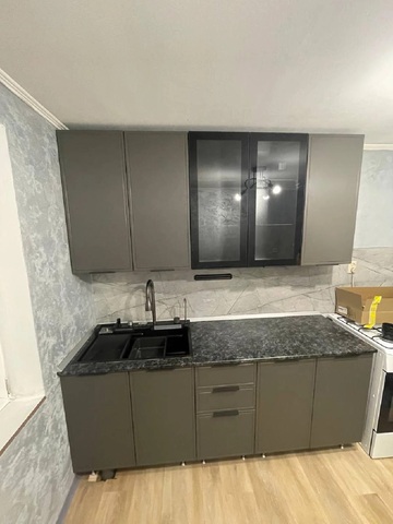 Кухня Николь 2.0/900 м холст сапфировый