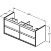 Тумба под раковину 120 см Ideal Standard Connect Air E0822VY