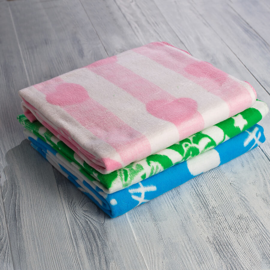 Одеяло байковое для новорожденных