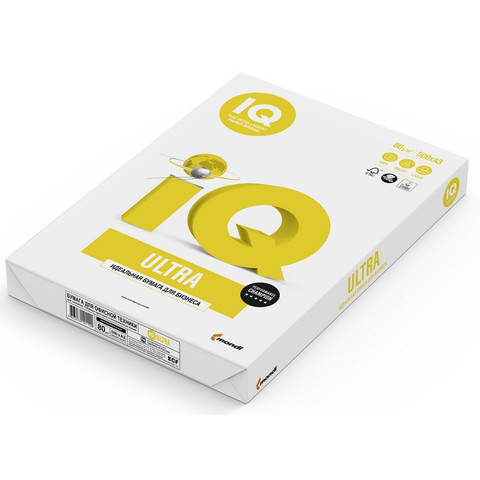 Бумага для офисной техники IQ Ultra (А3, марка A, 80 г/кв.м, 500 листов)