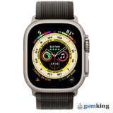 Apple Watch Ultra GPS + Cellular 49mm Titanium Case with Black/Grey Trail Loop