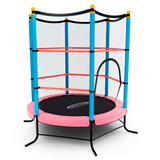 Батут детский DFC SMRKIDS 55" с сеткой, PINK фото №1