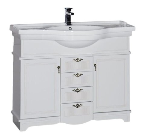 Aquanet 172697 Компл.2 - Тумба Луис 100 (007) цв.белый (172697)