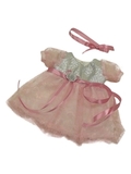 Платье гипюр баллон - Розовый. Одежда для кукол, пупсов и мягких игрушек.