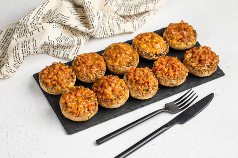 Фаршированные шампиньоны с сыром, 10 шт.