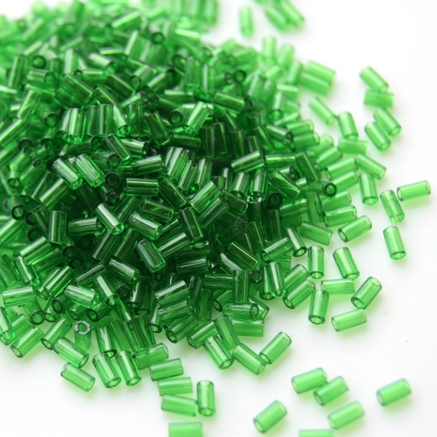 Стеклярус Тохо 3 мм 0007B темно-зеленый