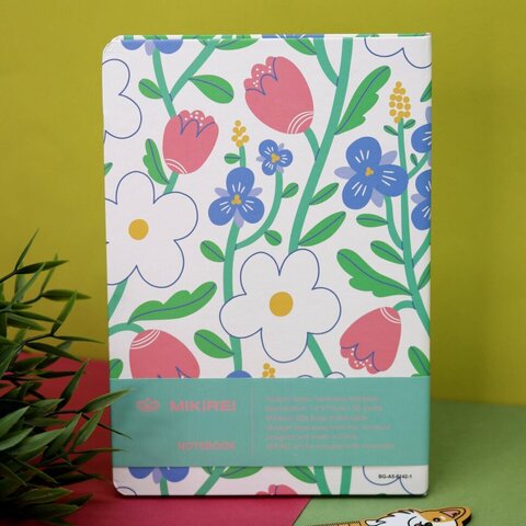 Bloknot \ Блокнот \ Notepad  A5 flowers blue